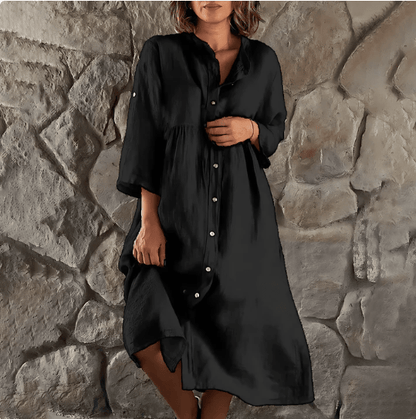Classic Ladies Button Front Dress
