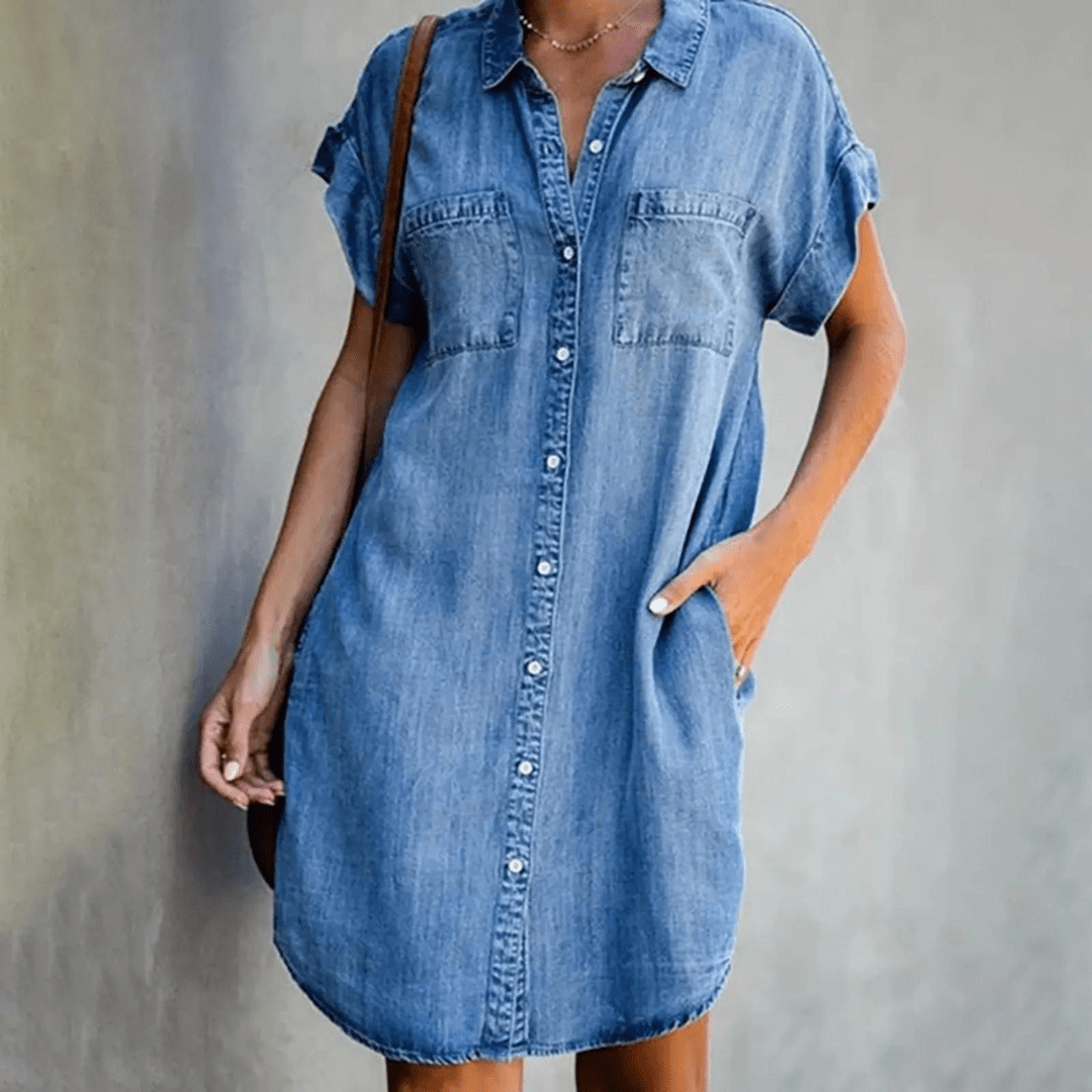 Fashionable Ladies Shift Dress - ModishWorld