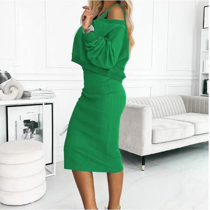 Comfy Chic Sweatshirt Dress Combo for Ladies