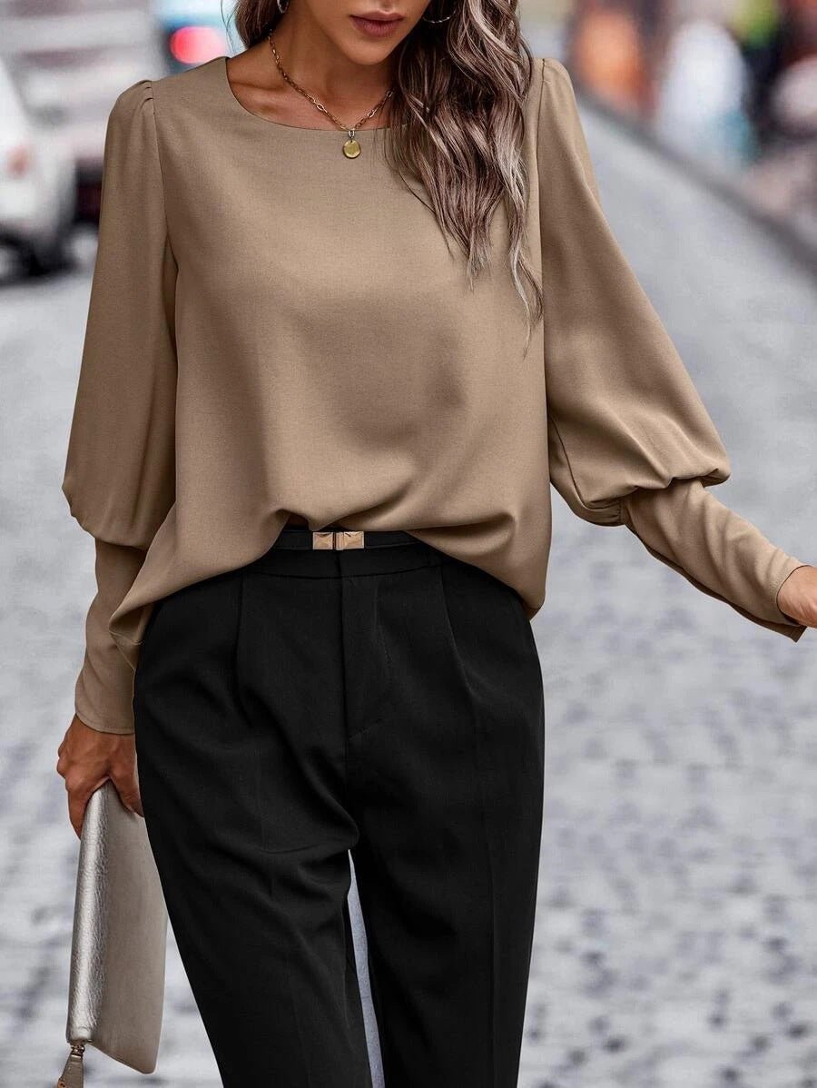Classic Feminine Long Sleeve Women's Blouse - ModishWorld
