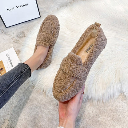 Soft and Warm Fuzzy Slippers for Ladies