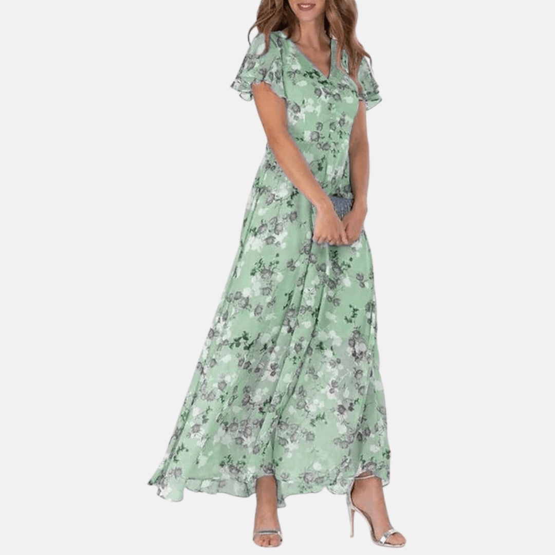 Beautiful Floral Women's Summer Dress - ModishWorld