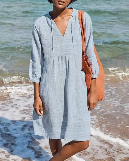 Comfortable Relaxed Fit Shirt Dress for Ladies