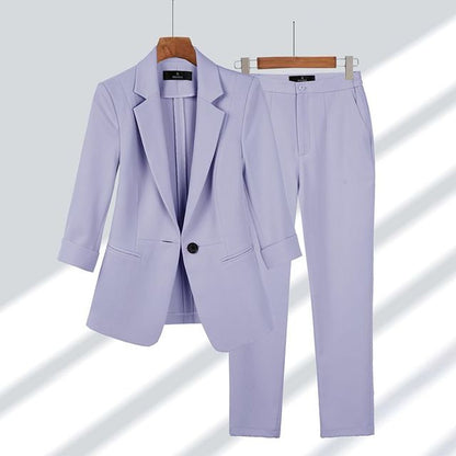 Stylish Women's Suit Jacket and Pants Set