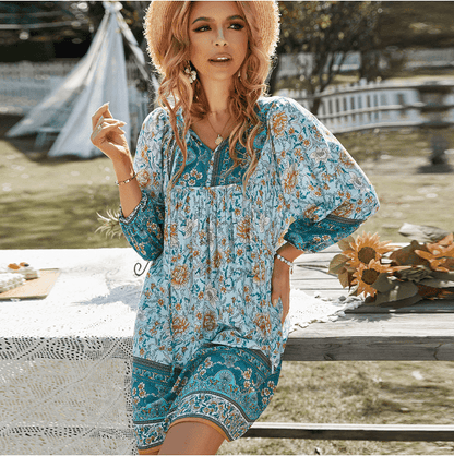 Fashionable Floral Maxi Dress for Ladies