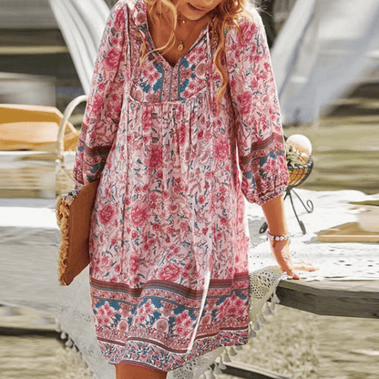 Fashionable Floral Maxi Dress for Ladies