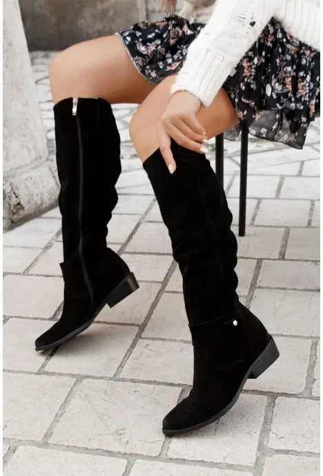Chic High Heel Knee High Boots for Women