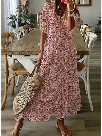 Fashionable Ladies Floral Print Dress