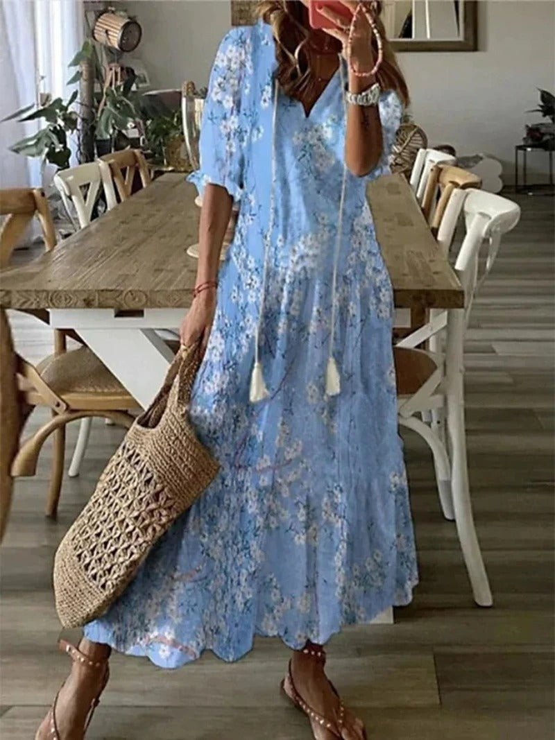 Fashionable Ladies Floral Print Dress