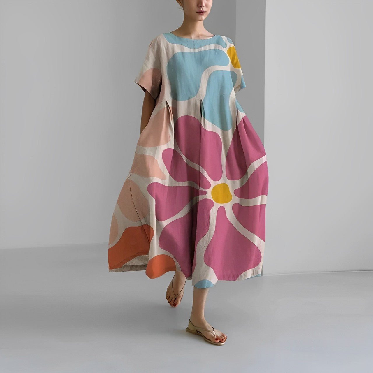 Fashionable Casual Floral Women's Maxi Dress - ModishWorld