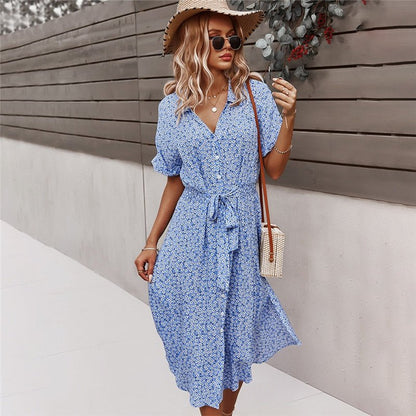 Beautiful Floral Women's Party Dress - ModishWorld