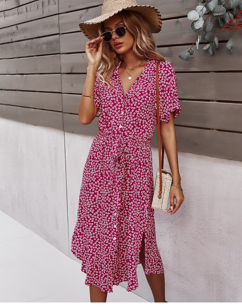 Beautiful Floral Women's Party Dress