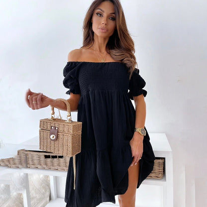 Stylish Womens Off The Shoulder Evening Dress