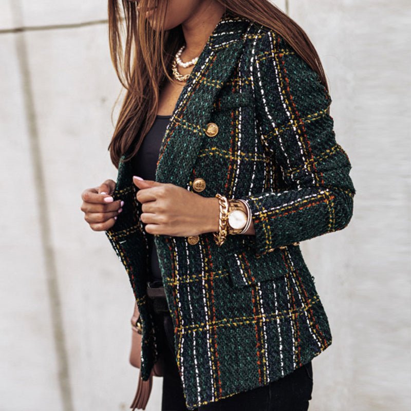 Timeless Plaid Jacket for Ladies