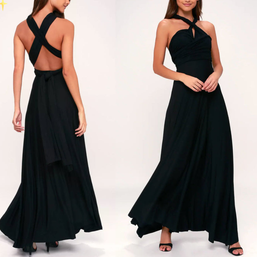 Versatile Long Sleeve Maxi Dress for Ladies