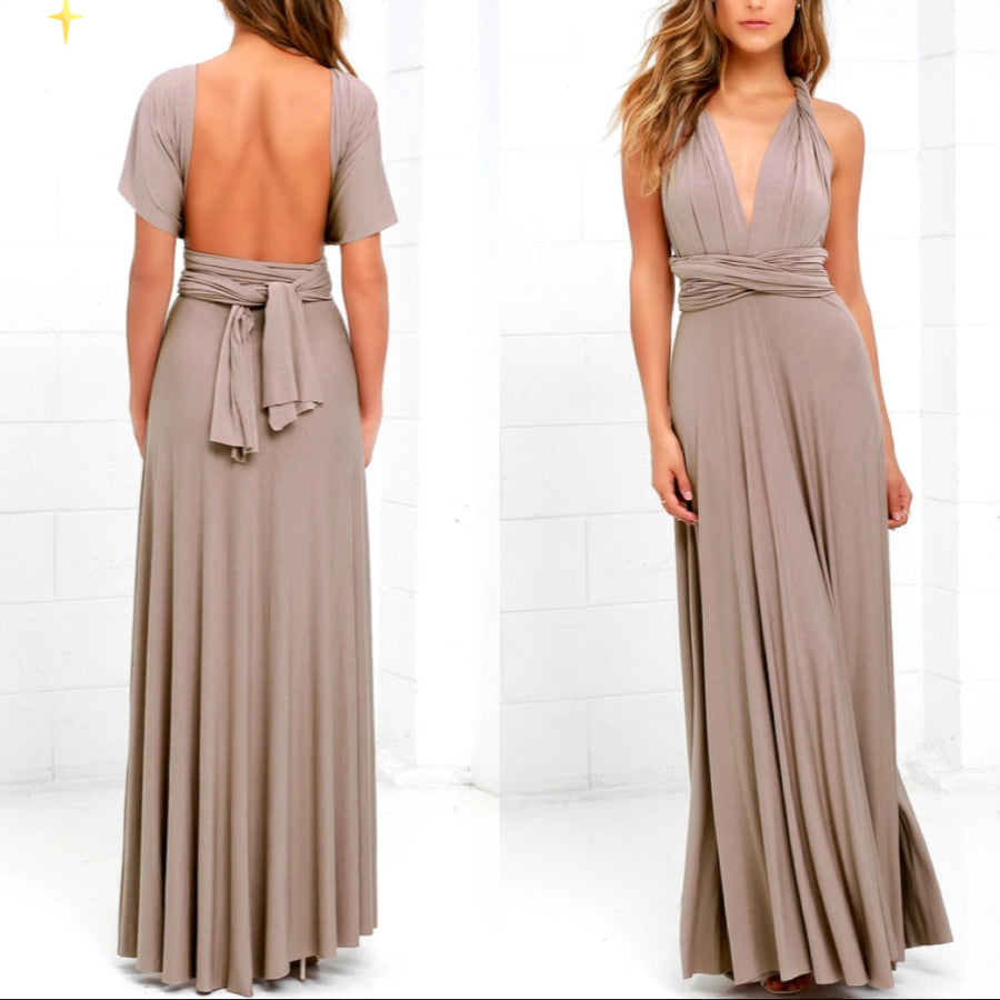 Versatile Long Sleeve Maxi Dress for Ladies