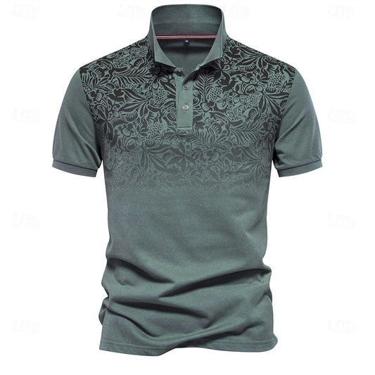 Classic Polo Shirt with Bold Design - ModishWorld
