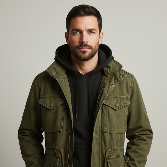 Vintage Military Field Jacket – Men’s Classic Outdoor Coat - Modish World