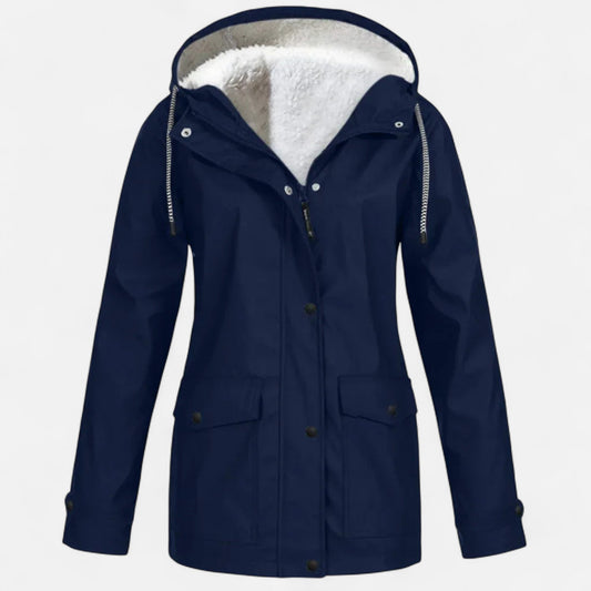 Warm Women's Hooded Velvet Ski Jacket - Modish World