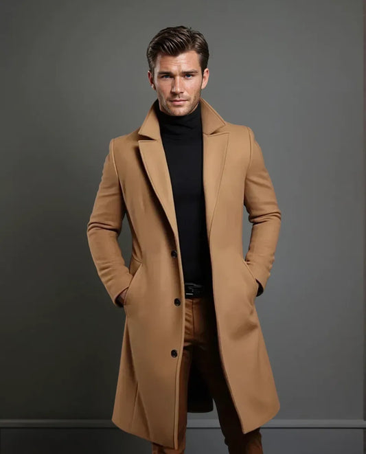 Warm Mens Long Winter Coat - ModishWorld