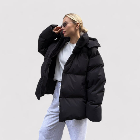 Women's Plus Size Down Filled Puffer Coat Jacket - Modish World