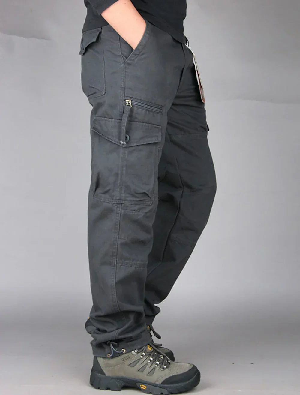Men's Classic Cargo Pants - Straight Leg Style