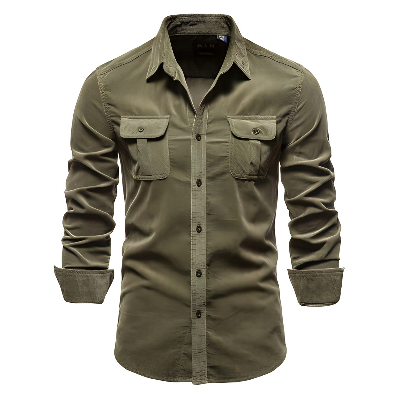 Men's Work Shirt - Relaxed Fit with Pocket Details - ModishWorld
