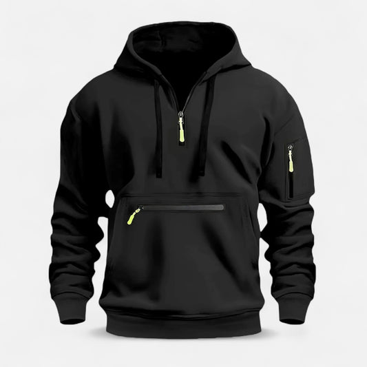 Warm Mens Fleece Half Zip Hoodie - Modish World