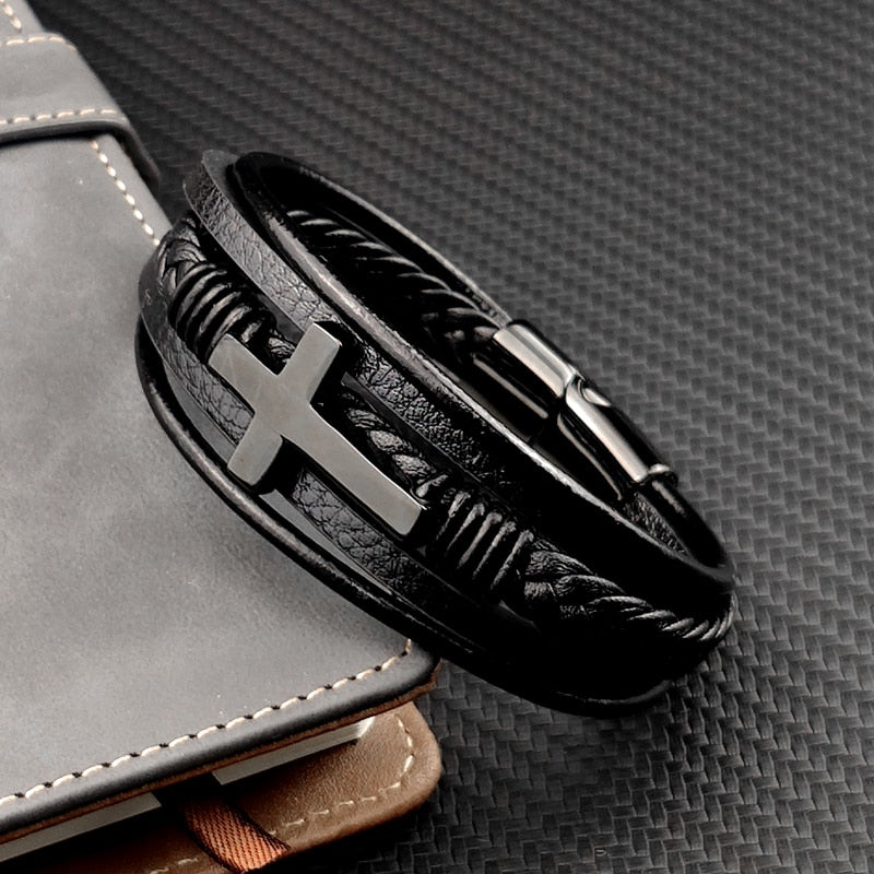 Modern Silver Cross Necklace for Men - ModishWorld
