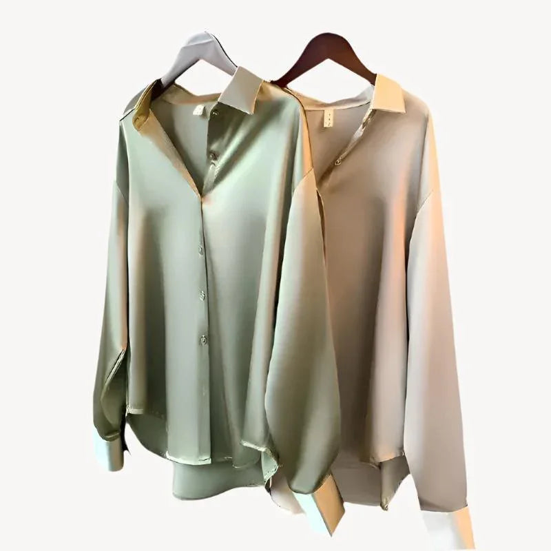 Feminine Classic Women's Long Shirt - ModishWorld
