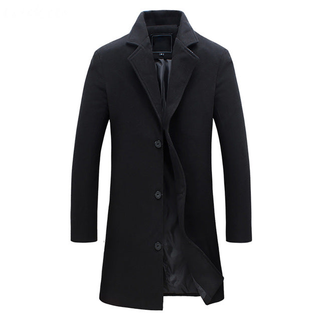 Classic Men's Single Breasted Coat