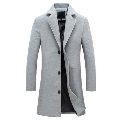 Classic Men's Single Breasted Coat - ModishWorld