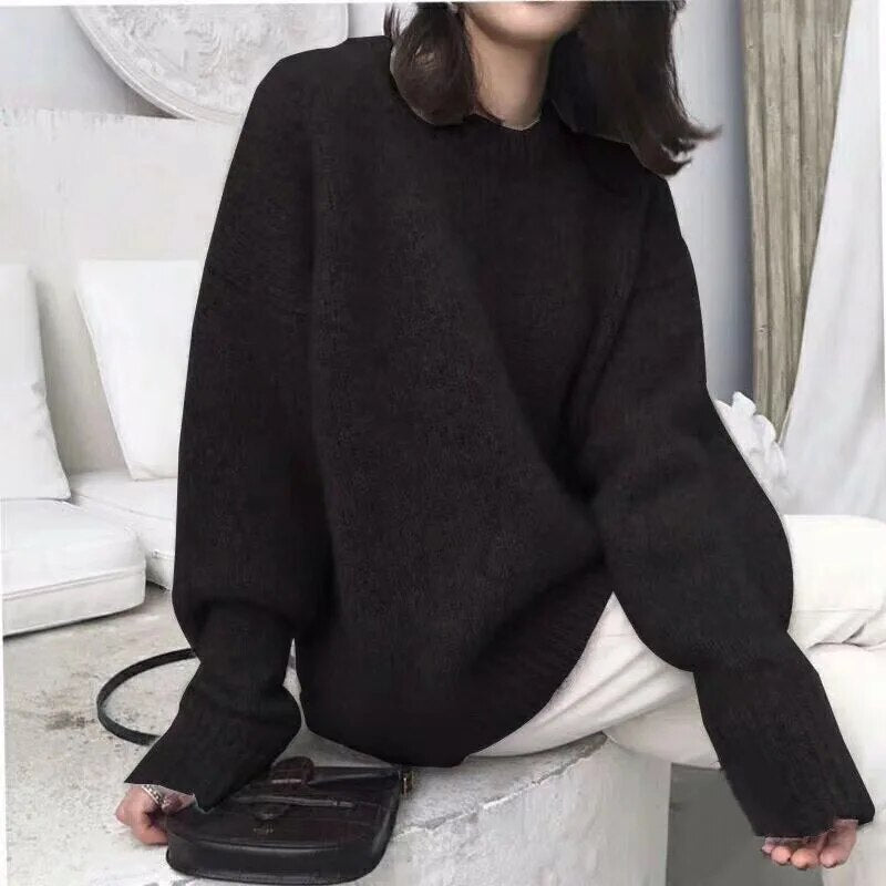 Comfortable Large Knit Sweater for Women