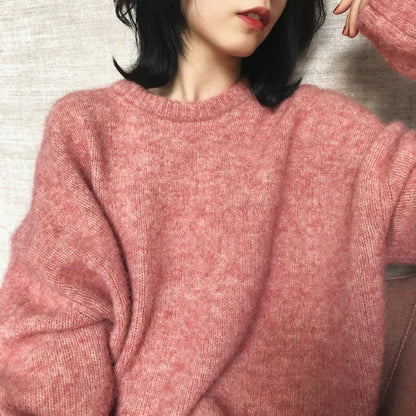 Comfortable Large Knit Sweater for Women