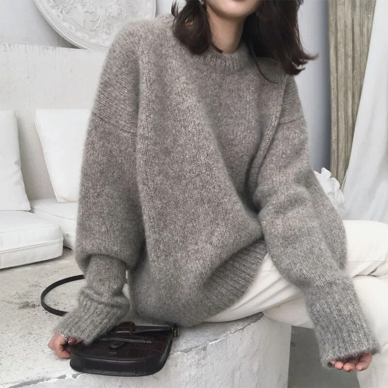 Comfortable Large Knit Sweater for Women - ModishWorld