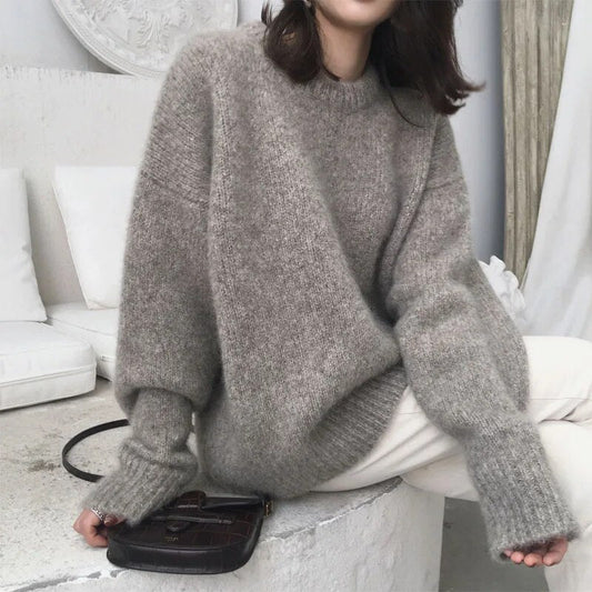 Comfortable Large Knit Sweater for Women - ModishWorld