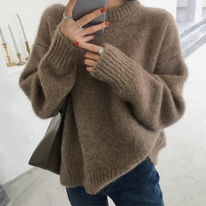 Comfortable Large Knit Sweater for Women