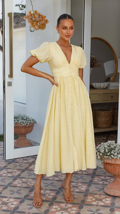 Beautiful V-Neck Floor Length Maxi Dress for Women