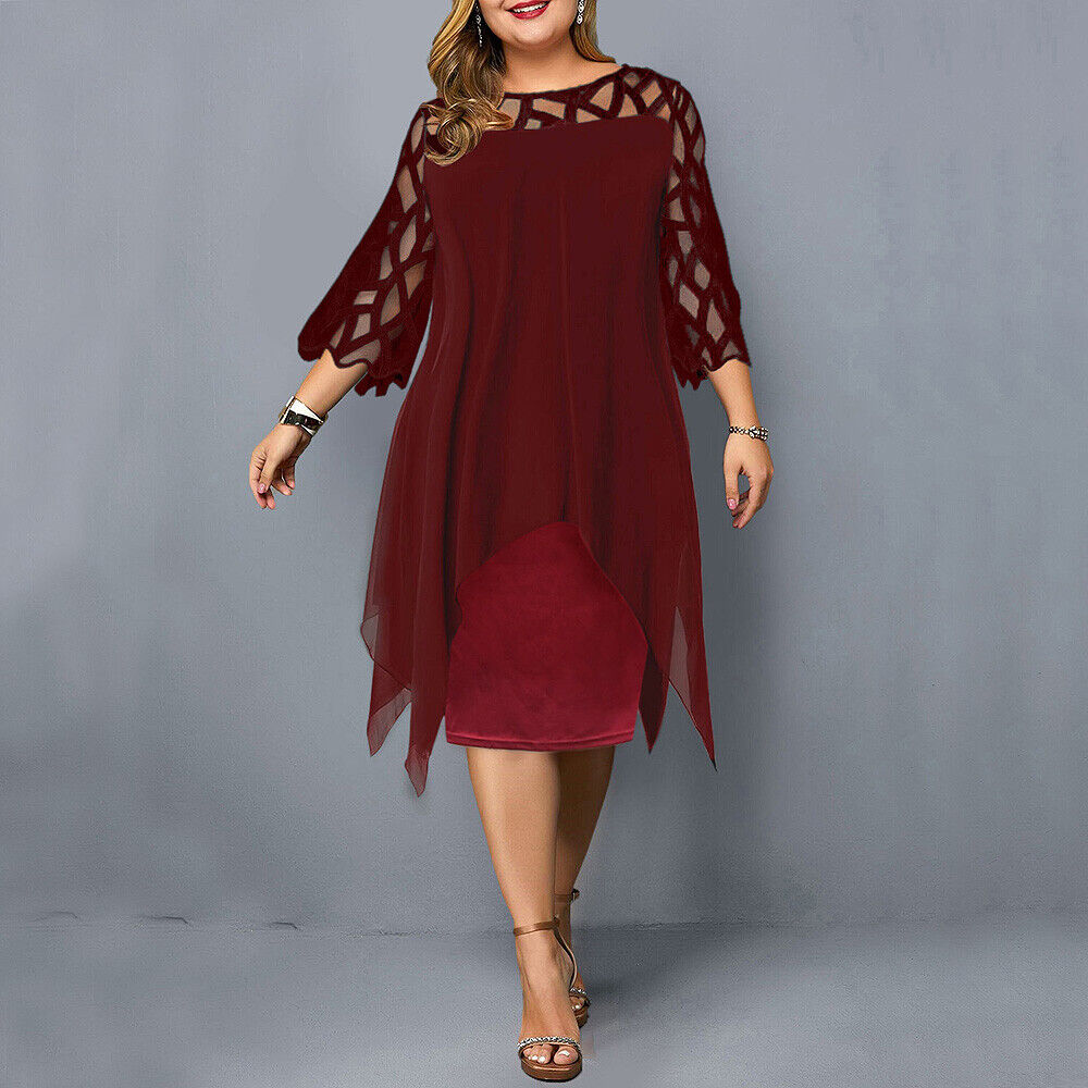 Stylish Curve Fitting Mid Length Dress for Ladies