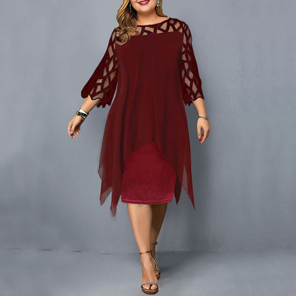 Stylish Curve Fitting Mid Length Dress for Ladies