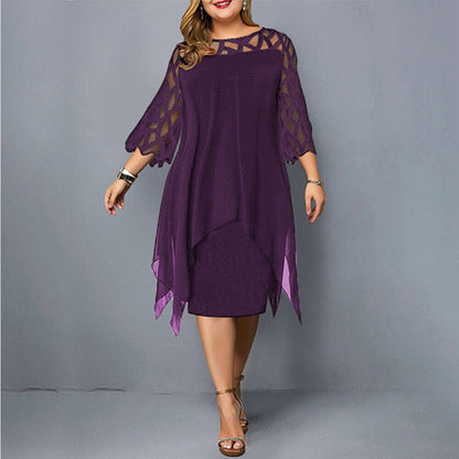 Stylish Curve Fitting Mid Length Dress for Ladies