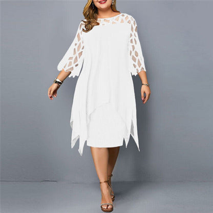 Stylish Curve Fitting Mid Length Dress for Ladies