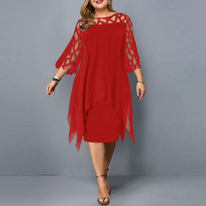 Stylish Curve Fitting Mid Length Dress for Ladies