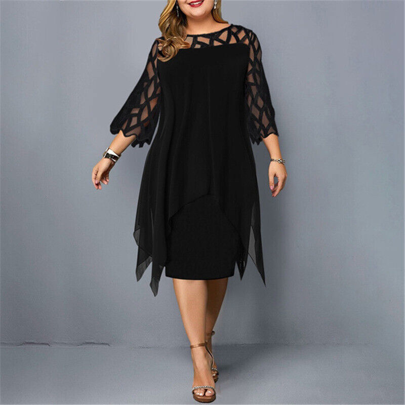 Stylish Curve Fitting Mid Length Dress for Ladies