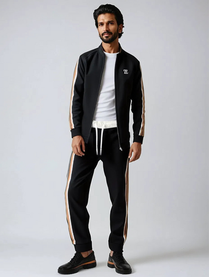 Men's Fashionable 2 Piece Athletic Tracksuit Set - ModishWorld
