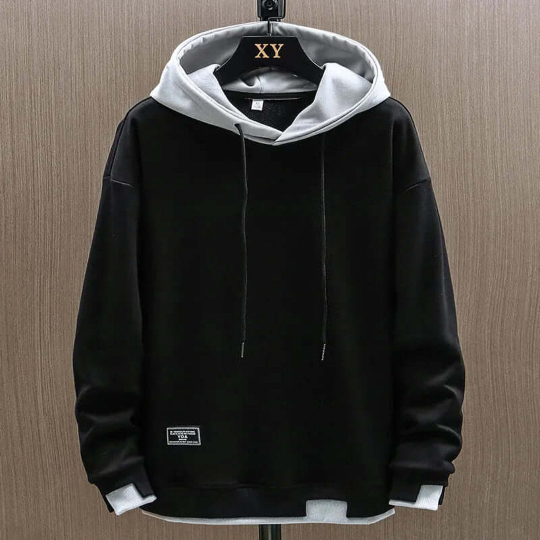 Men's Bold Hoodie - Large Size and Long Sleeves