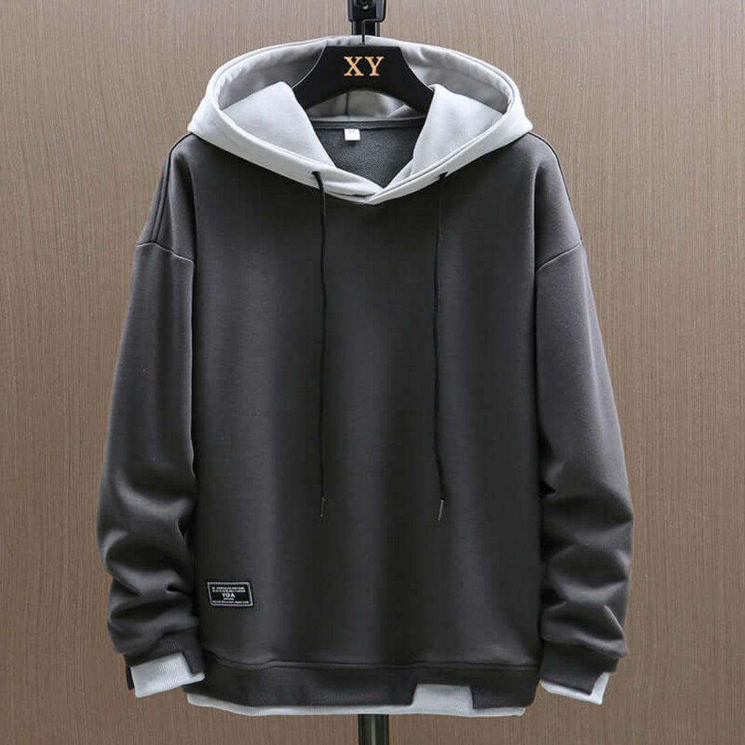 Men's Bold Hoodie - Large Size and Long Sleeves
