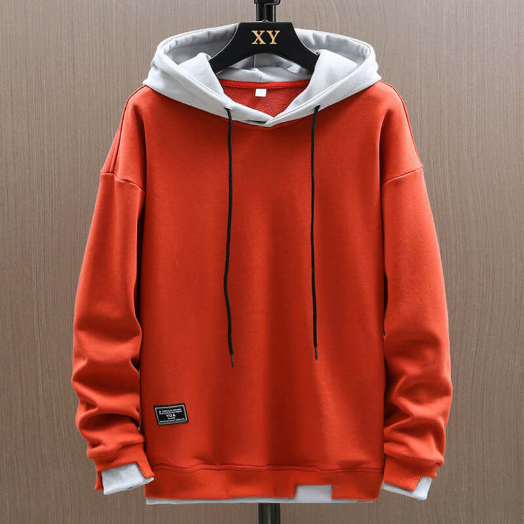 Men's Bold Hoodie - Large Size and Long Sleeves - ModishWorld