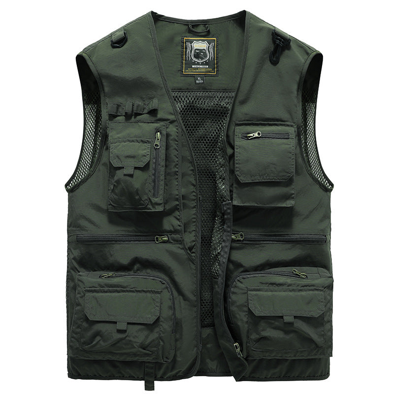 Practical Water Resistant Mens Cargo Vest