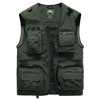 Practical Water Resistant Mens Cargo Vest